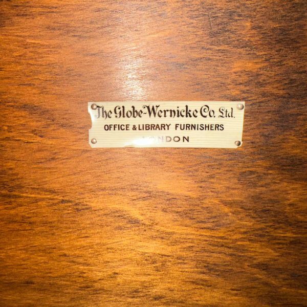 Large Antique Oak Globe Wernicke Bookcase