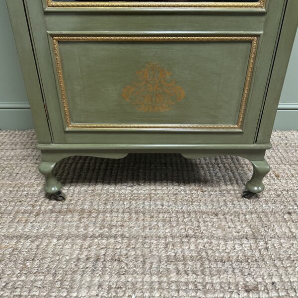 Elegant Edwardian Antique Painted Cabinet