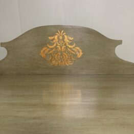 Elegant Edwardian Antique Painted Cabinet