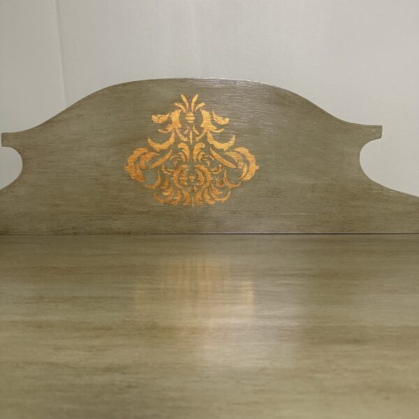 Elegant Edwardian Antique Painted Cabinet