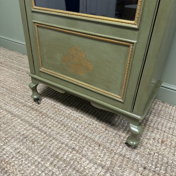 Elegant Edwardian Antique Painted Cabinet