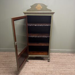 Elegant Edwardian Antique Painted Cabinet