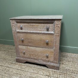 Small Antique Edwardian Oak Chest of Drawers