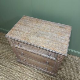 Small Antique Edwardian Oak Chest of Drawers