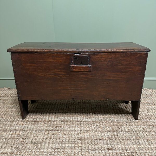 Superb Period Oak Antique Six Plank Coffer