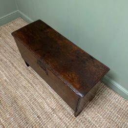 Superb Period Oak Antique Six Plank Coffer