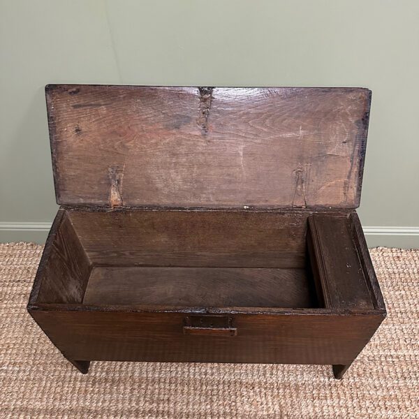 Superb Period Oak Antique Six Plank Coffer