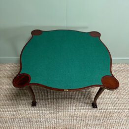 Stunning Victorian Mahogany Antique Games Table