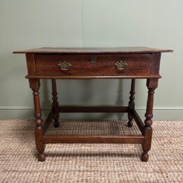 Quality Antique Georgian Oak Side Table