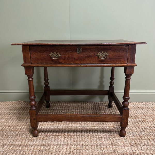 Quality Antique Georgian Oak Side Table