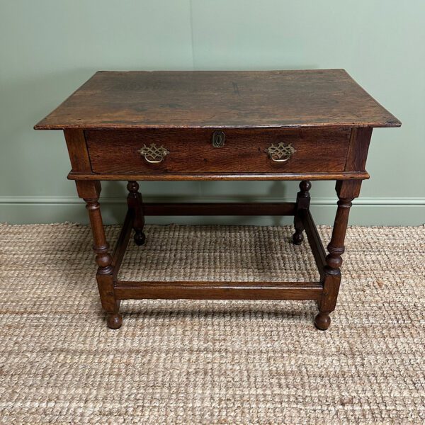 Quality Antique Georgian Oak Side Table