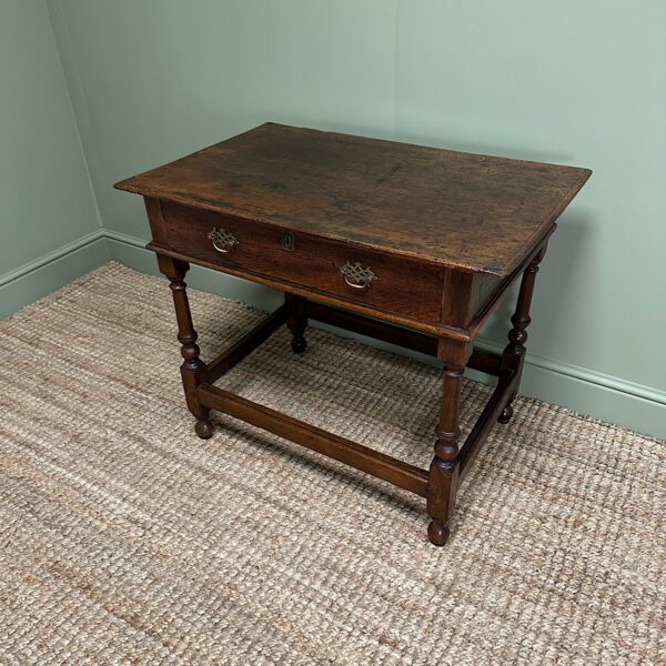 Quality Antique Georgian Oak Side Table