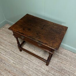 Quality Antique Georgian Oak Side Table