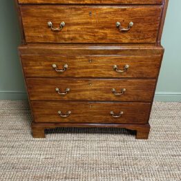 Spectacular Mahogany Antique Georgian Chest on Chest / Tall Boy