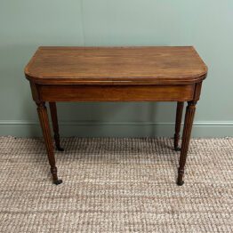 Spectacular 19th Century Antique Mahogany Tea Table