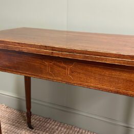 Spectacular 19th Century Antique Mahogany Tea Table