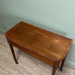 Spectacular 19th Century Antique Mahogany Tea Table