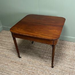 Spectacular 19th Century Antique Mahogany Tea Table