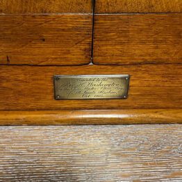 Magnificent Quality Victorian Oak Antique Stationary Cabinet