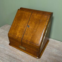 Magnificent Quality Victorian Oak Antique Stationary Cabinet