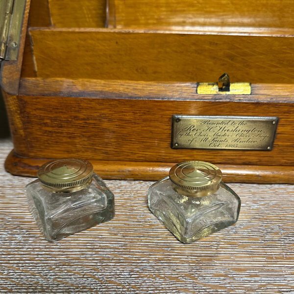 Magnificent Quality Victorian Oak Antique Stationary Cabinet