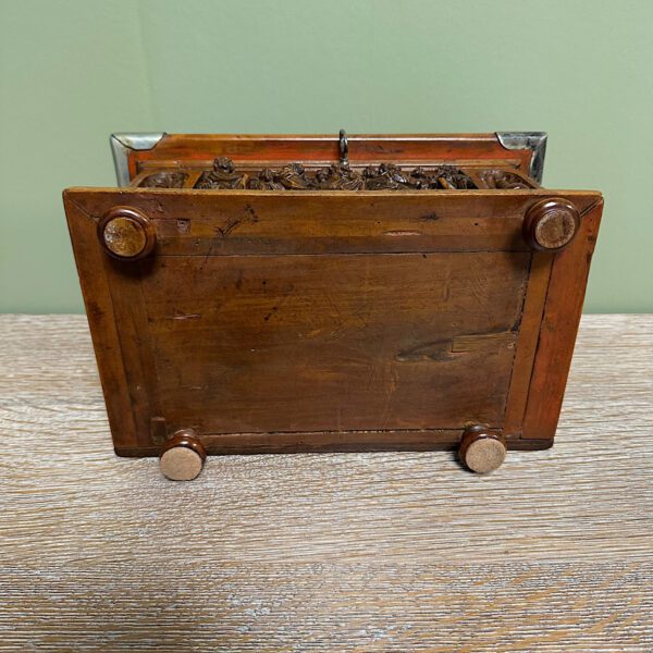 Spectacular Yew Antique Carved Box