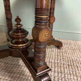 Stunning Victorian Antique Burr Walnut Table