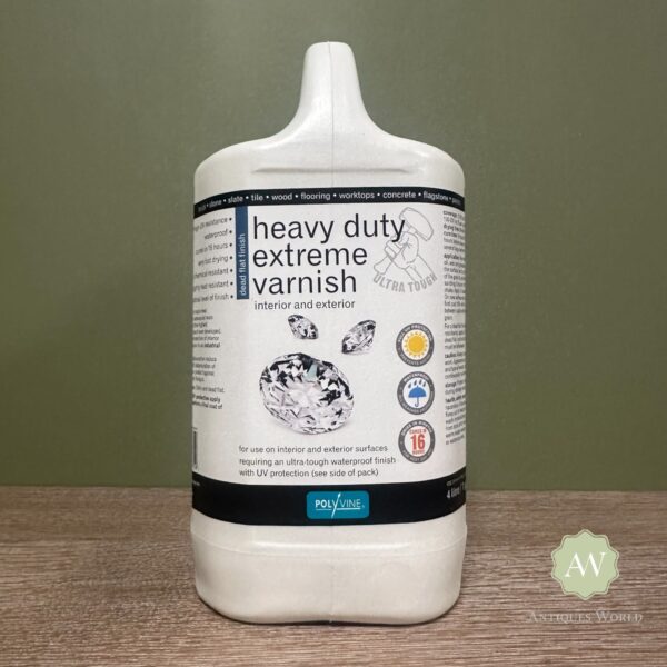 Polyvine Heavy Duty Extreme Varnish - 4 Litre Dead Flat Matt