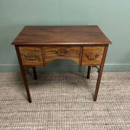 Country House Georgian Mahogany Antique Low Boy / Side Table