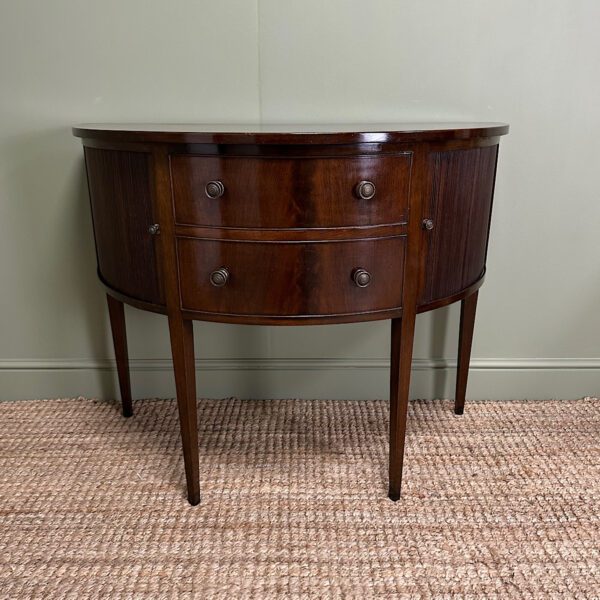 Quality Demi Lune Mahogany Antique Edwardian Sideboard 