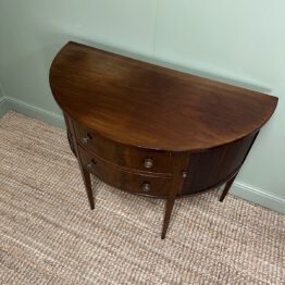 Quality Demi Lune Mahogany Antique Edwardian Sideboard 