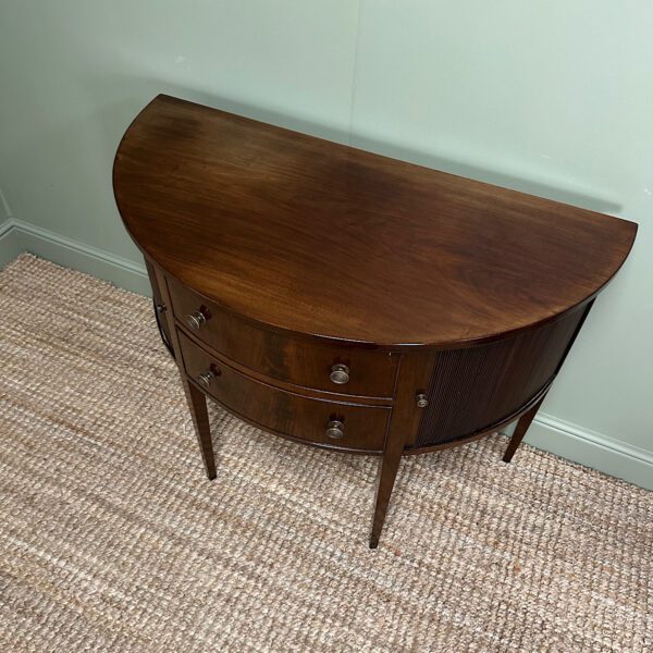 Quality Demi Lune Mahogany Antique Edwardian Sideboard 