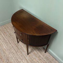 Quality Demi Lune Mahogany Antique Edwardian Sideboard 