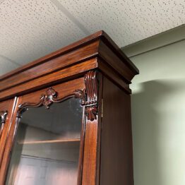 Striking Victorian Mahogany Antique Bookcase