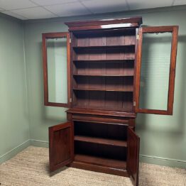 Striking Victorian Mahogany Antique Bookcase