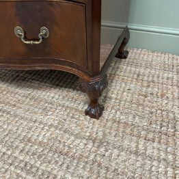 Stunning Small Antique Edwardian Serpentine Chest of Drawers