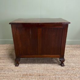 Stunning Small Antique Edwardian Serpentine Chest of Drawers