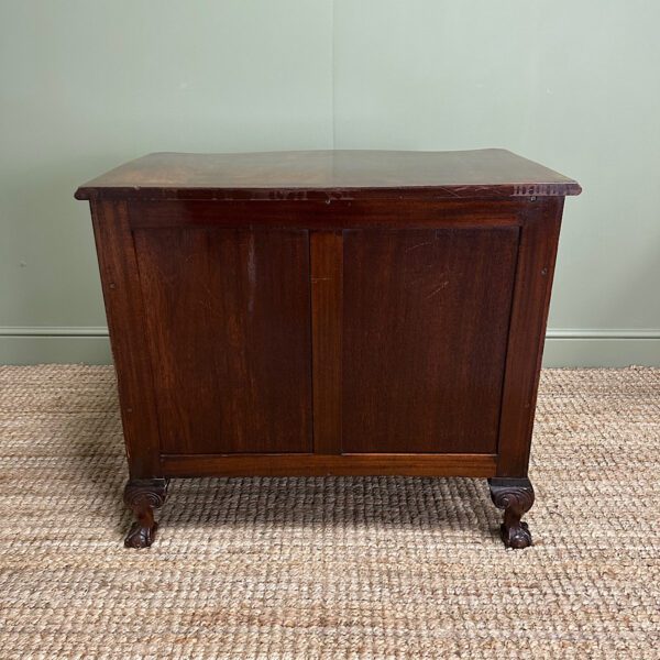 Stunning Small Antique Edwardian Serpentine Chest of Drawers