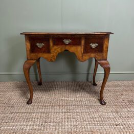 Stunning Edwardian Antique Walnut Low Boy