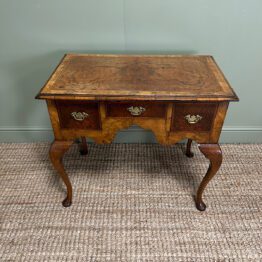 Stunning Edwardian Antique Walnut Low Boy