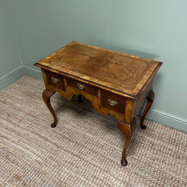 Stunning Edwardian Antique Walnut Low Boy