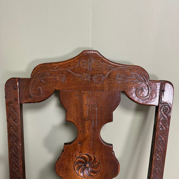 Period Oak Georgian Antique Country Chair dated 1793