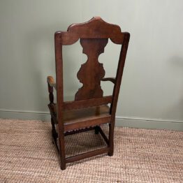 Period Oak Georgian Antique Country Chair dated 1793