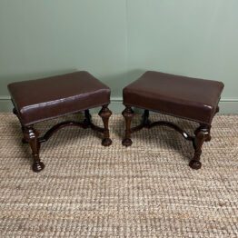 Unusual Victorian Pair of Antique Stools