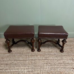 Unusual Victorian Pair of Antique Stools