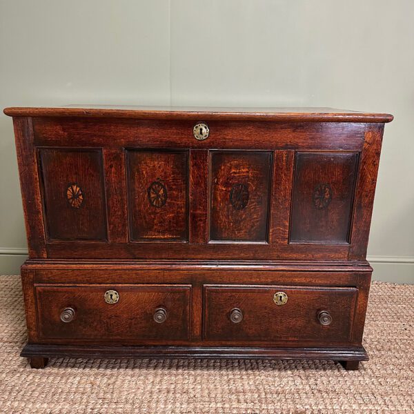 Country House Period Antique Oak Mule Chest