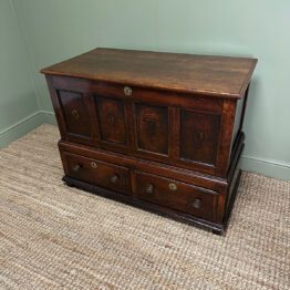 Country House Period Antique Oak Mule Chest