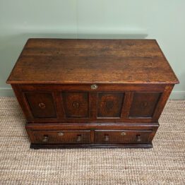 Country House Period Antique Oak Mule Chest