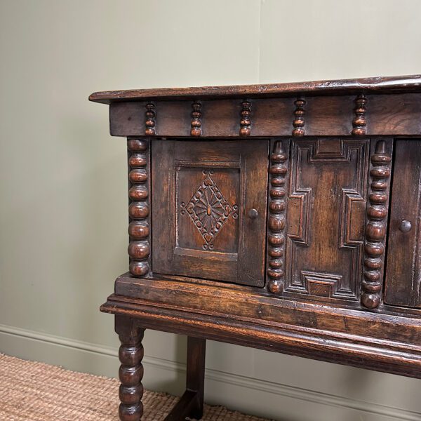 Country House Period Oak Antique Chest / Livery Cupboard