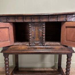 Country House Period Oak Antique Chest / Livery Cupboard
